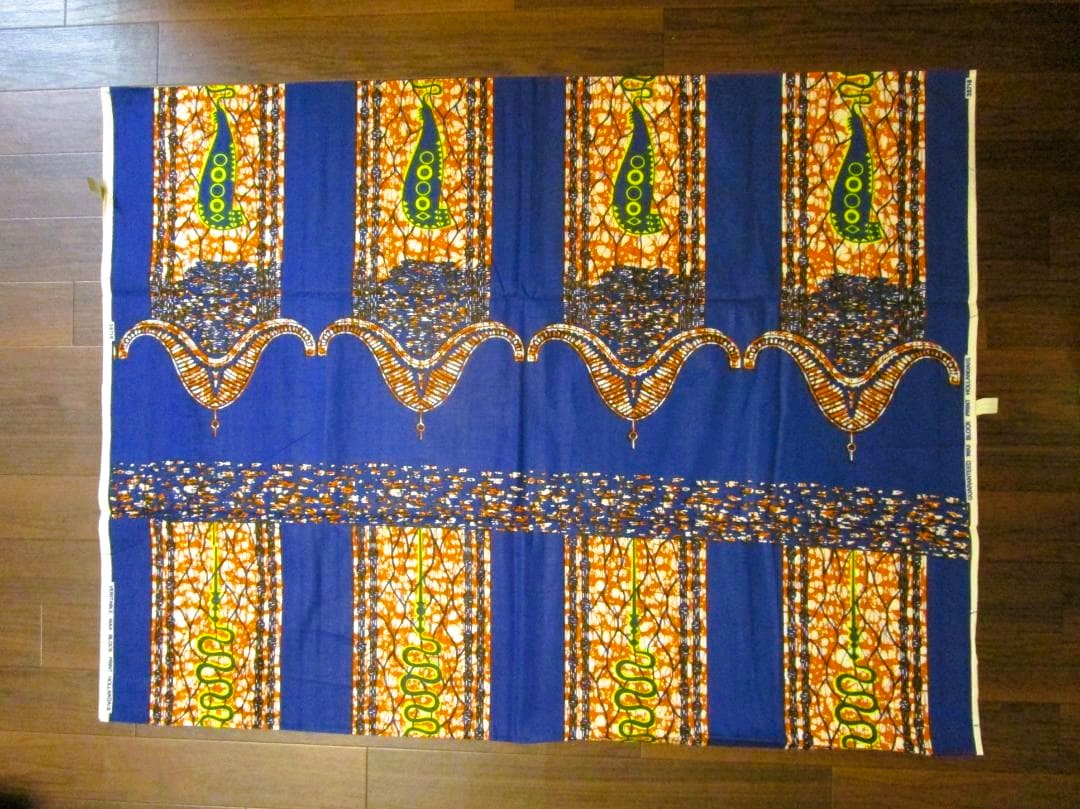 画像: アフリカンプリント生地 パーニュ