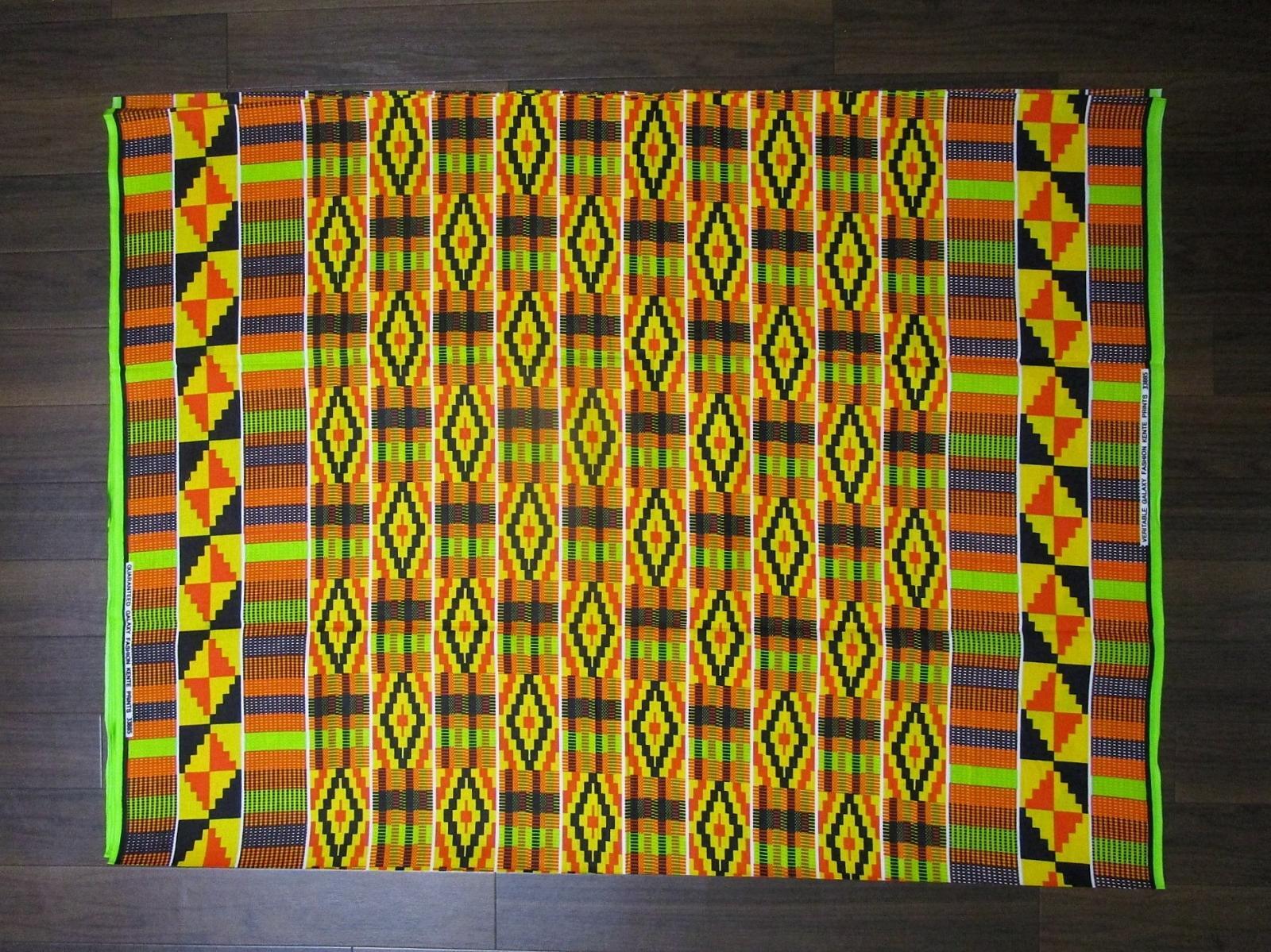 画像: アフリカンプリント生地 パーニュ