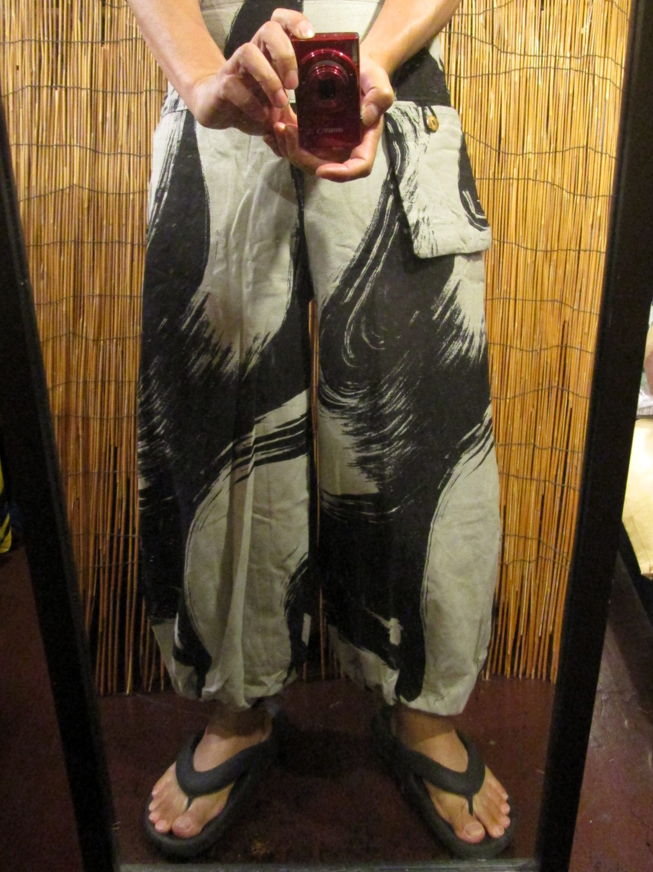 画像: 和風プリント＊コットン素材＊ポケット付き＊ふんわりシルエット＊アラジンパンツ 