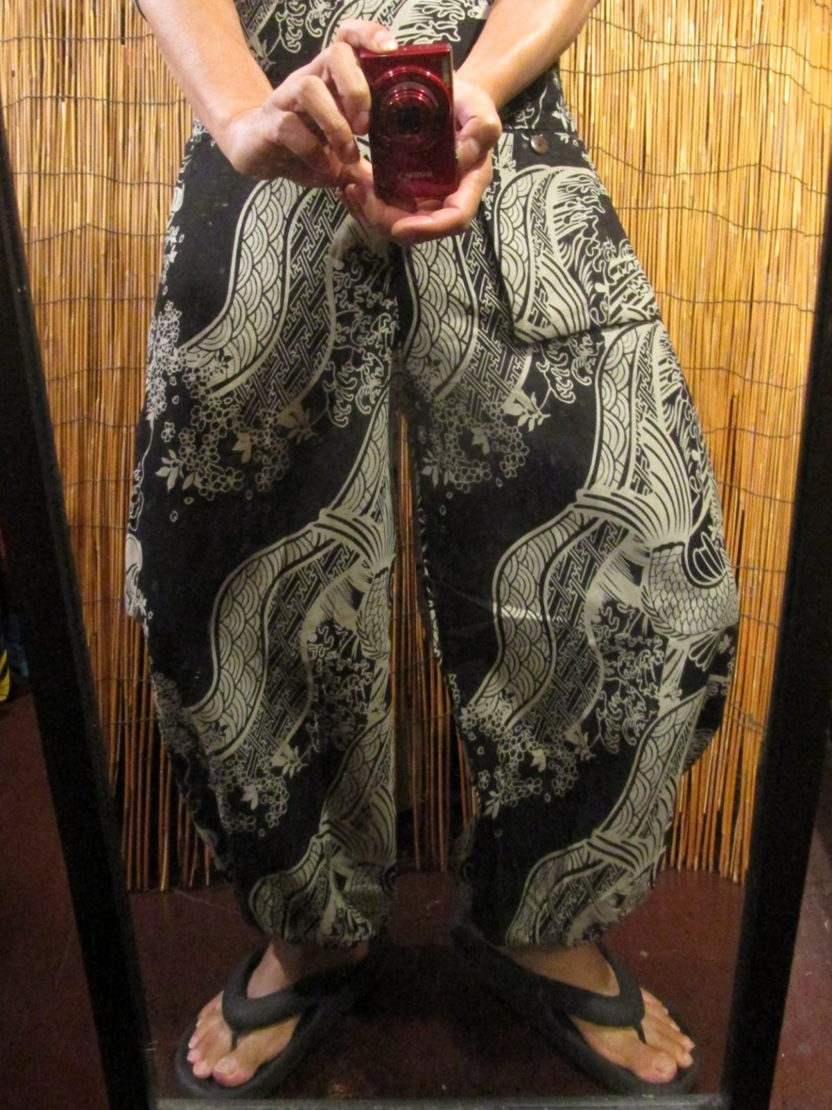 画像: 和風プリント＊コットン素材＊ポケット付き＊ふんわりシルエット＊アラジンパンツ 