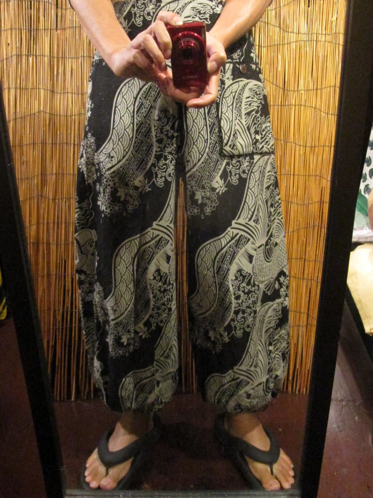 画像: 和風プリント＊コットン素材＊ポケット付き＊ふんわりシルエット＊アラジンパンツ 