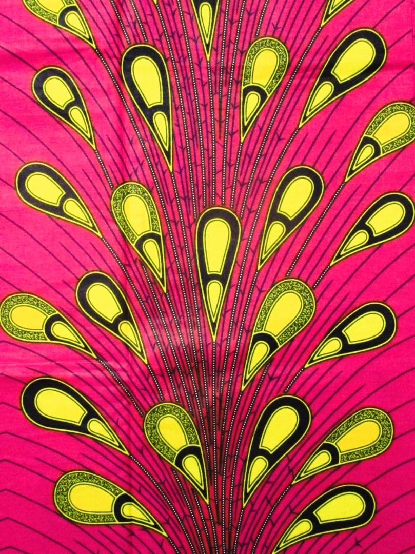 画像: アフリカンプリント生地 パーニュ