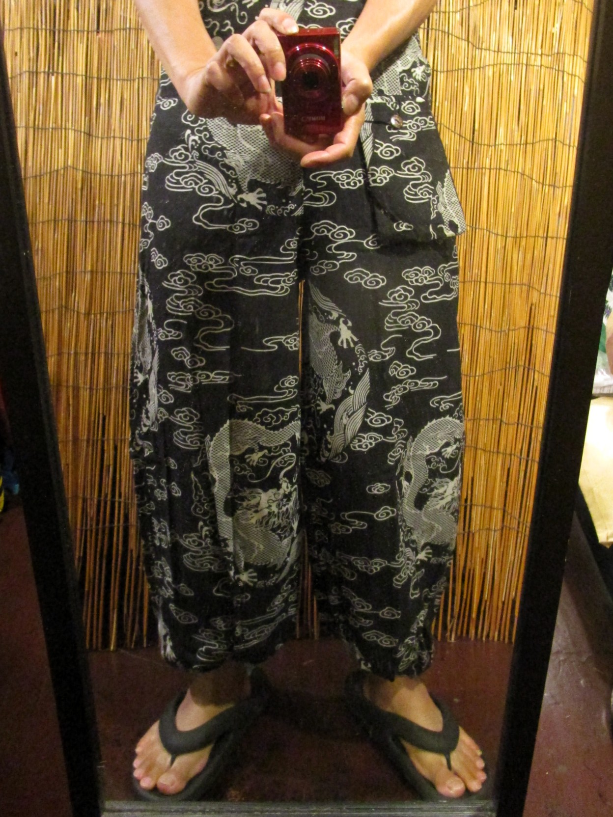 画像: 和風プリント＊コットン素材＊ポケット付き＊ふんわりシルエット＊アラジンパンツ 