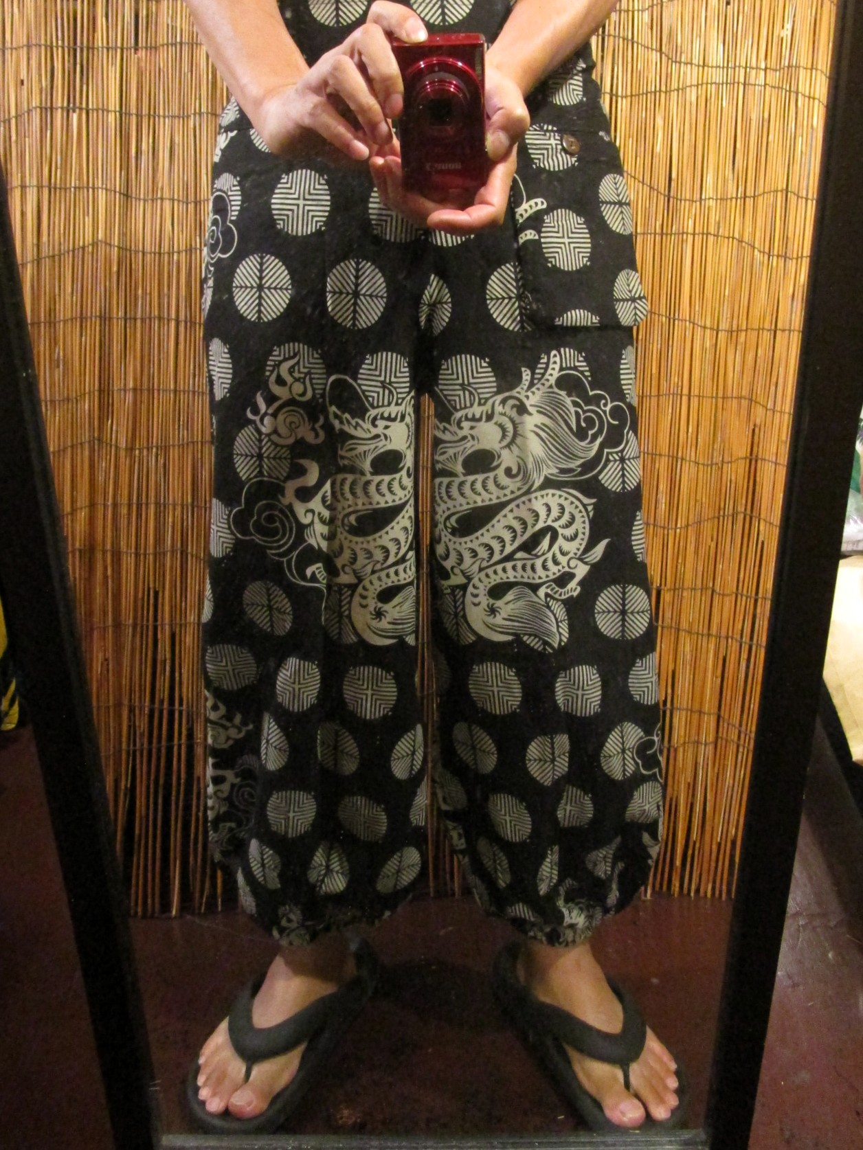 画像: 和風プリント＊コットン素材＊ポケット付き＊ふんわりシルエット＊アラジンパンツ 