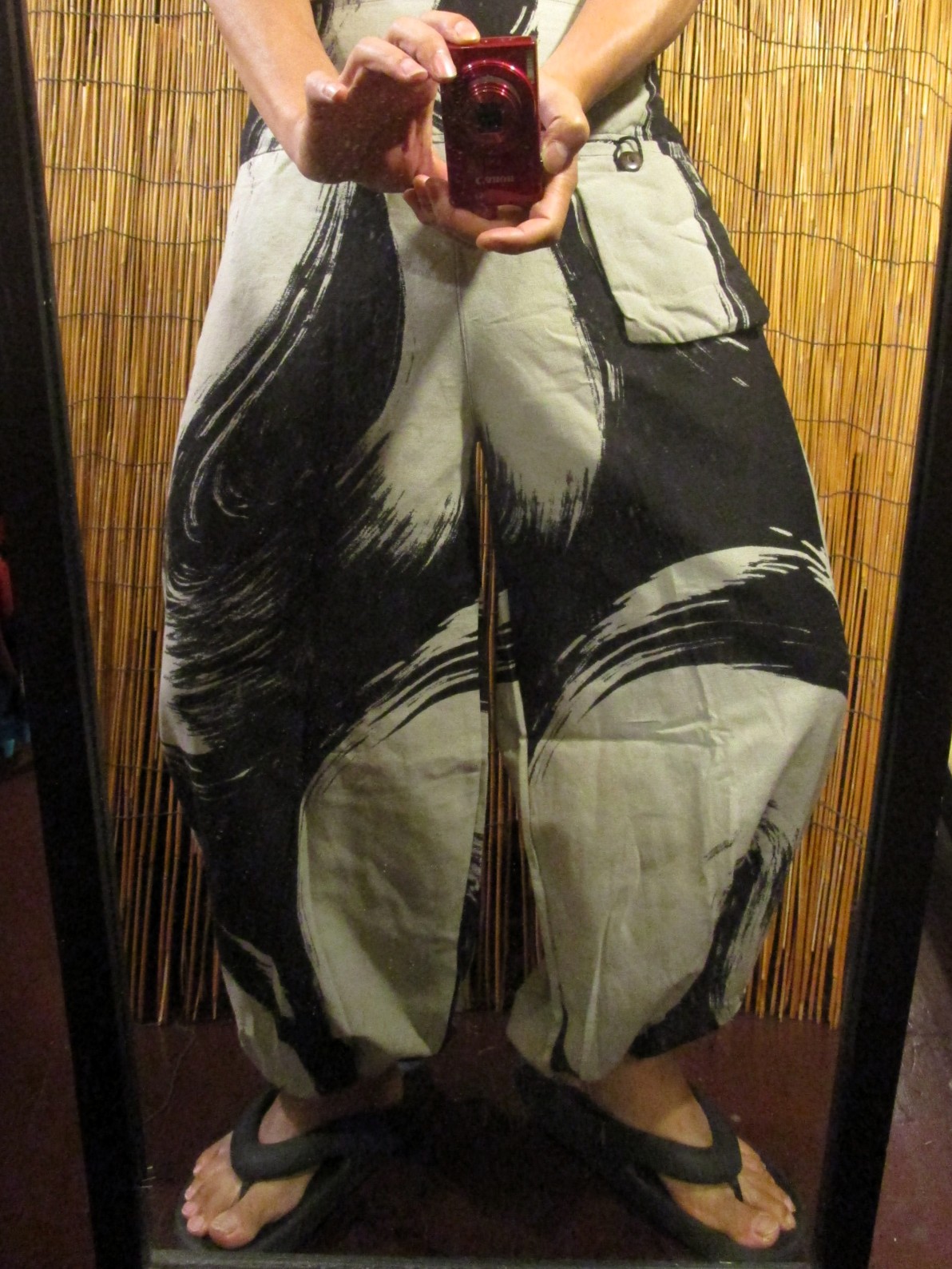 画像: 和風プリント＊コットン素材＊ポケット付き＊ふんわりシルエット＊アラジンパンツ 