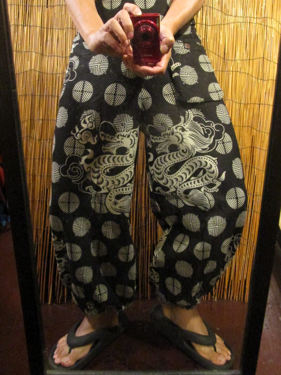 画像: 和風プリント＊コットン素材＊ポケット付き＊ふんわりシルエット＊アラジンパンツ 