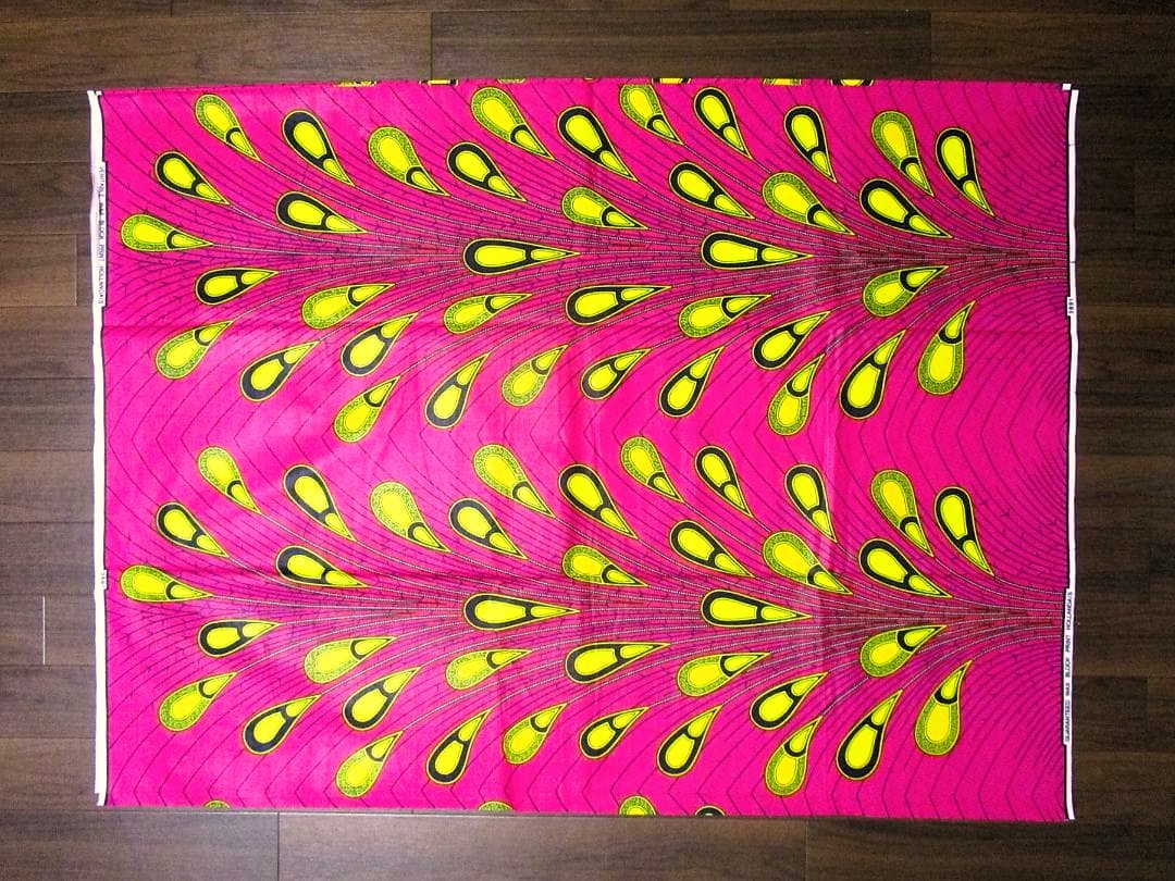 画像: アフリカンプリント生地 パーニュ