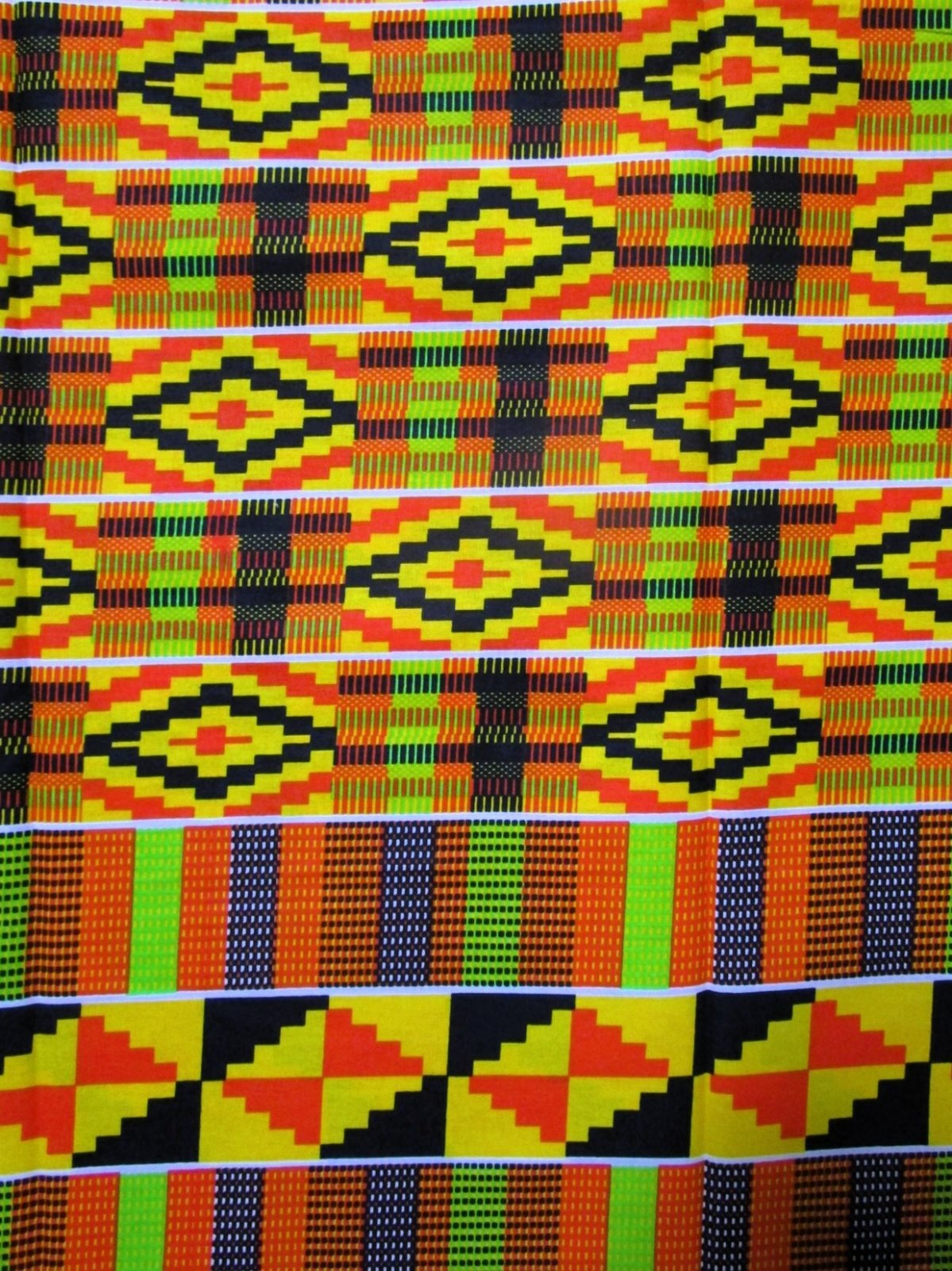 画像: アフリカンプリント生地 パーニュ