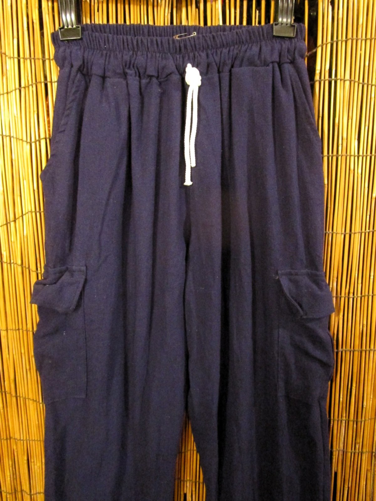 画像2: 無地＊コットン素材＊すっきりシルエット＊アラジンパンツ＊イージーパンツ 