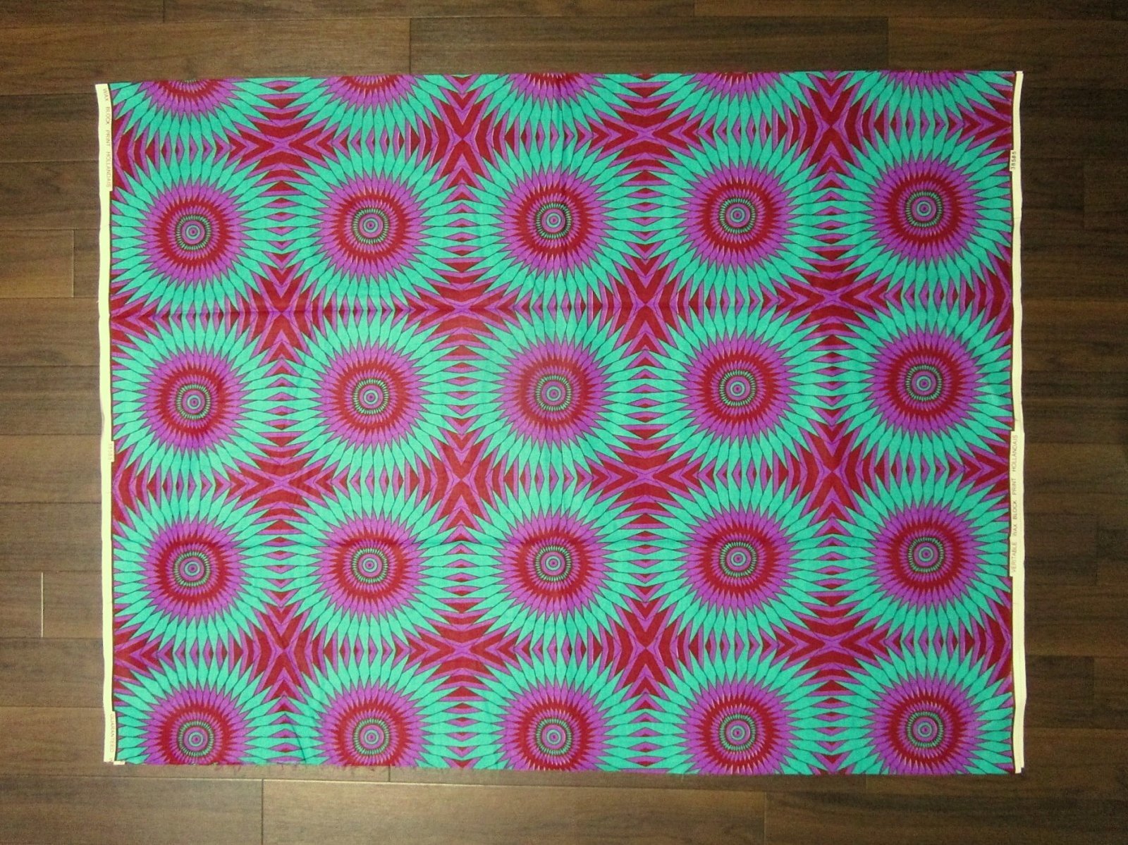 画像: アフリカンプリント生地 パーニュ