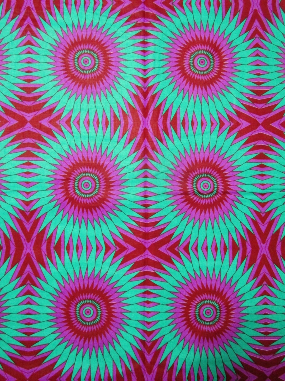 画像: アフリカンプリント生地 パーニュ