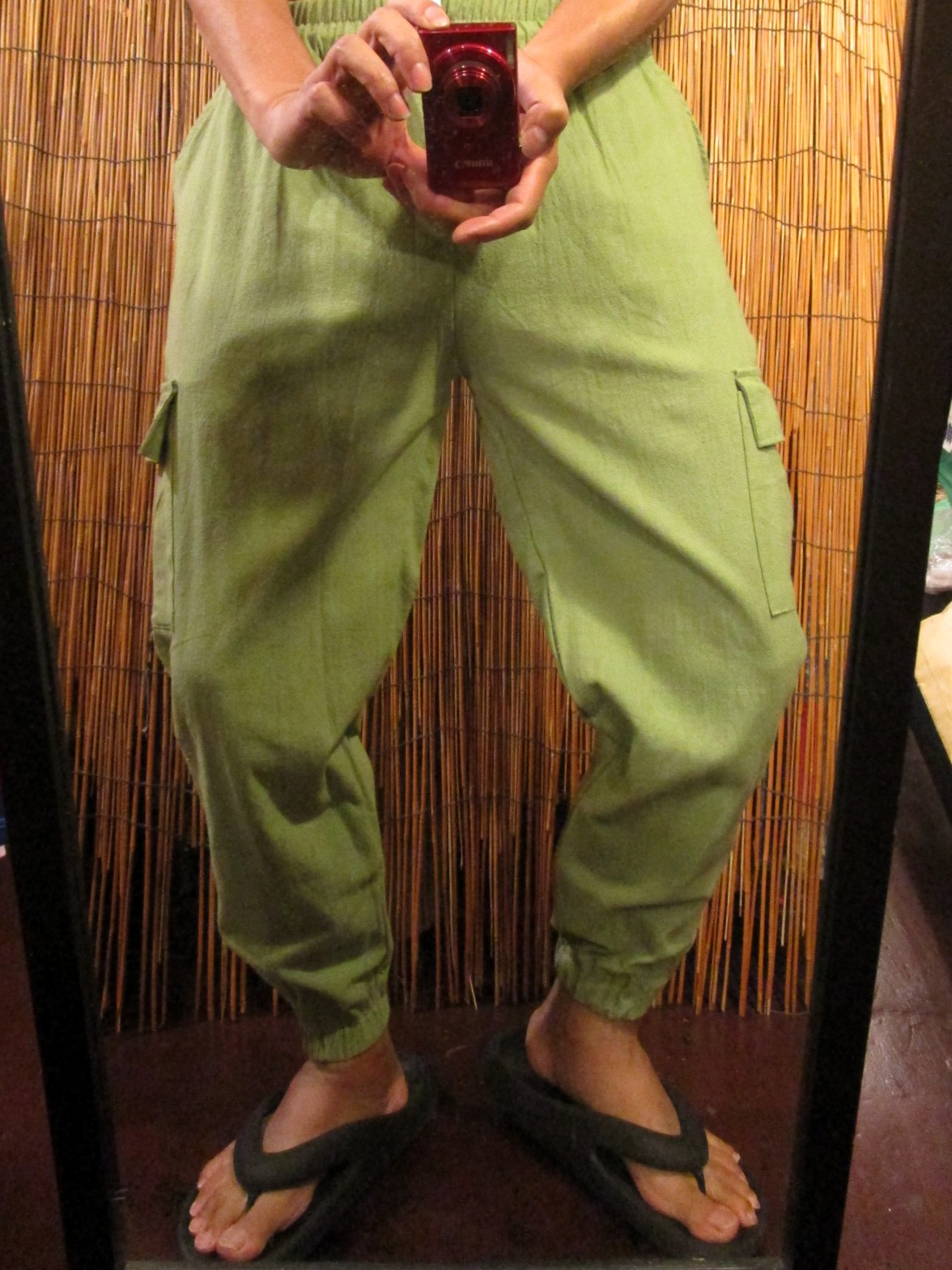 画像: 無地＊コットン素材＊すっきりシルエット＊アラジンパンツ＊イージーパンツ 