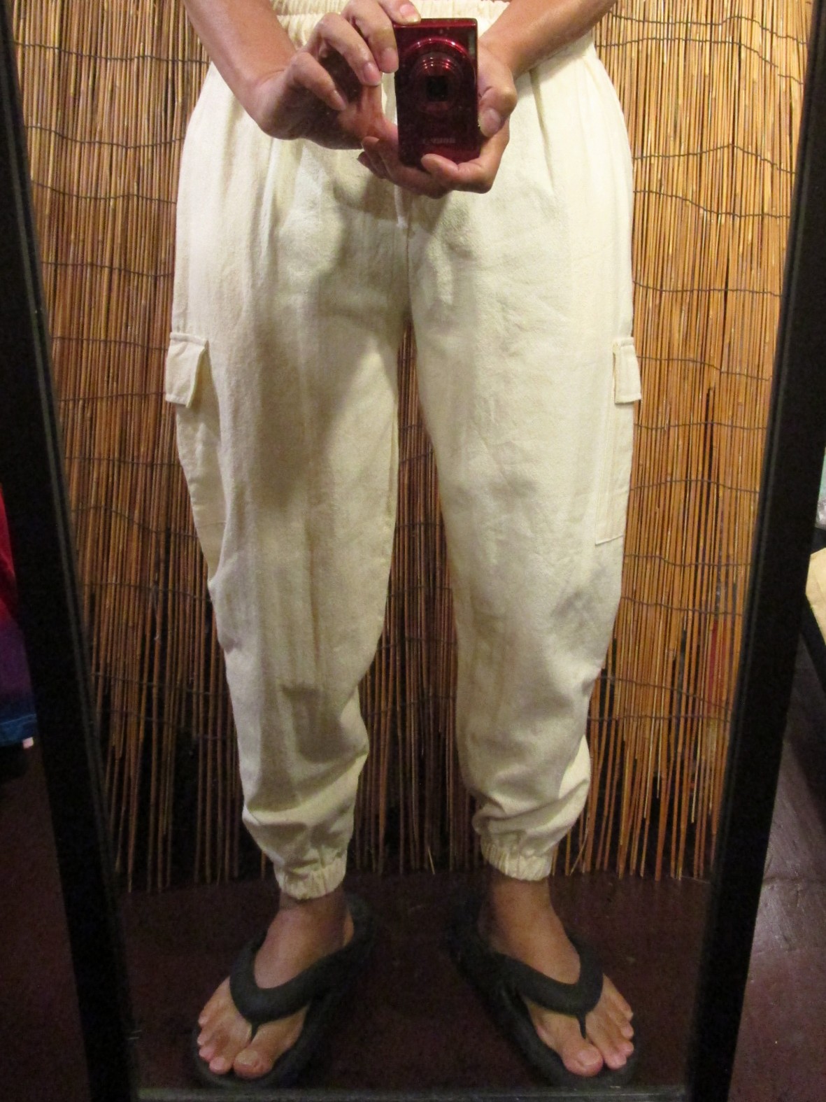 画像: 無地＊コットン素材＊すっきりシルエット＊アラジンパンツ＊イージーパンツ 