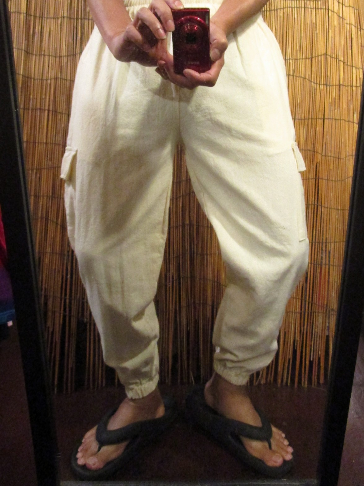 画像: 無地＊コットン素材＊すっきりシルエット＊アラジンパンツ＊イージーパンツ 