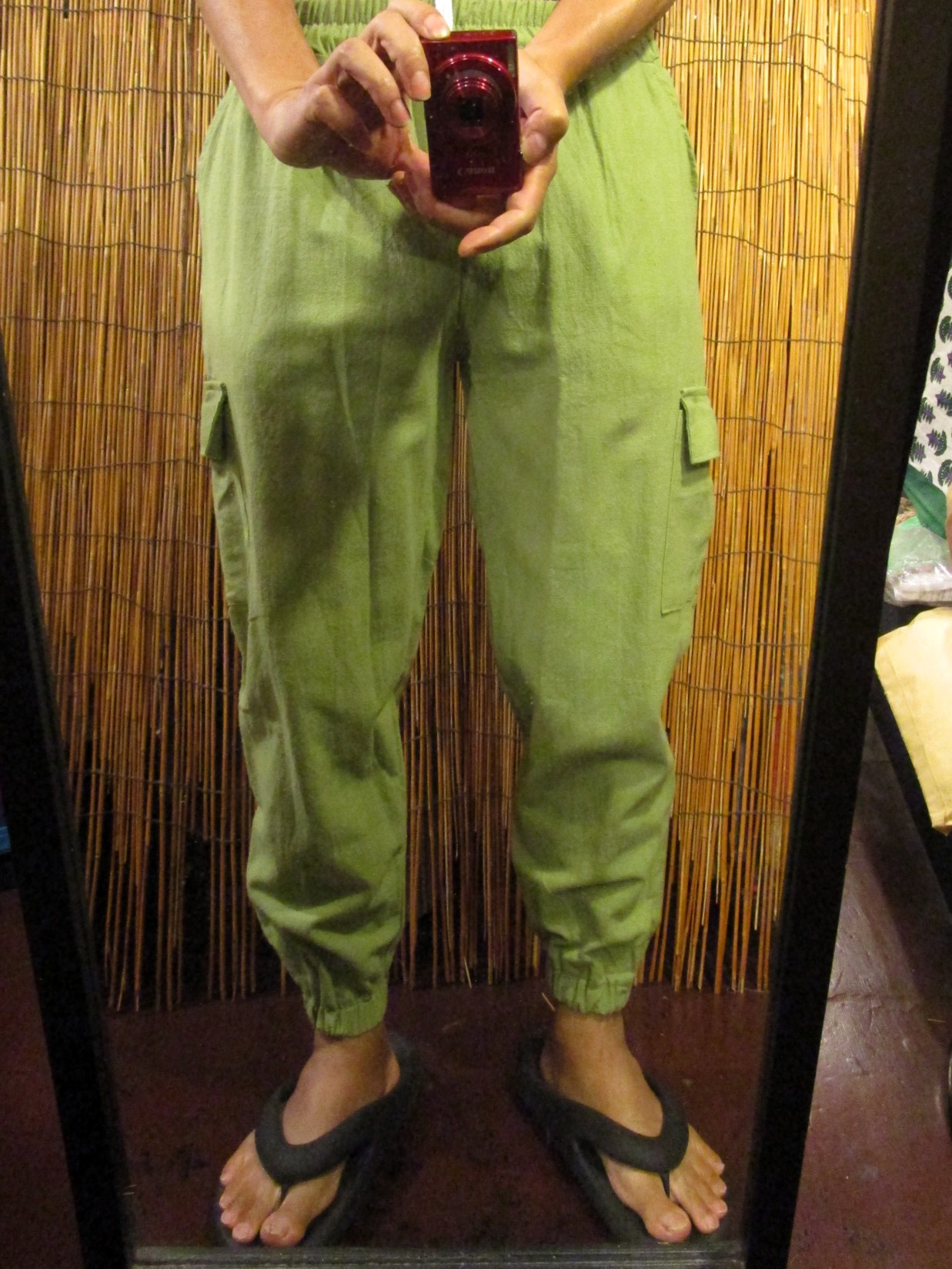 画像: 無地＊コットン素材＊すっきりシルエット＊アラジンパンツ＊イージーパンツ 