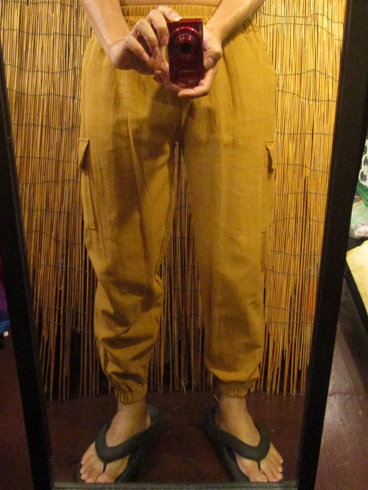 画像: 無地＊コットン素材＊すっきりシルエット＊アラジンパンツ＊イージーパンツ 