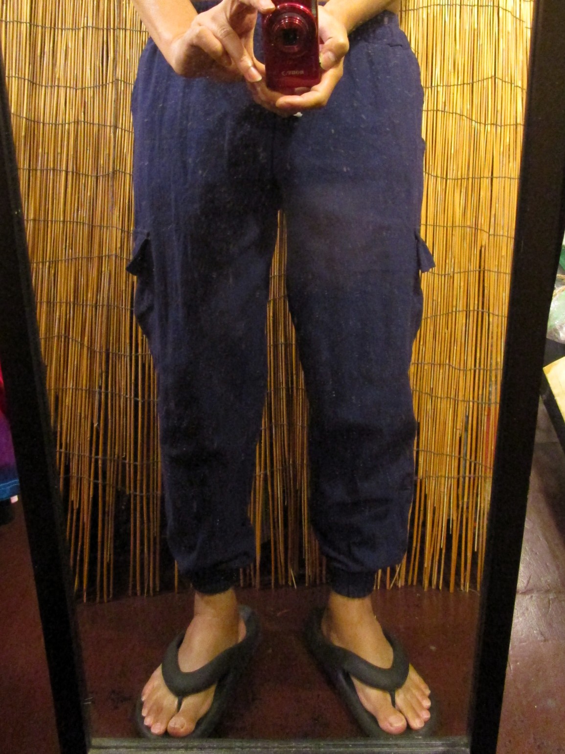 画像: 無地＊コットン素材＊すっきりシルエット＊アラジンパンツ＊イージーパンツ 