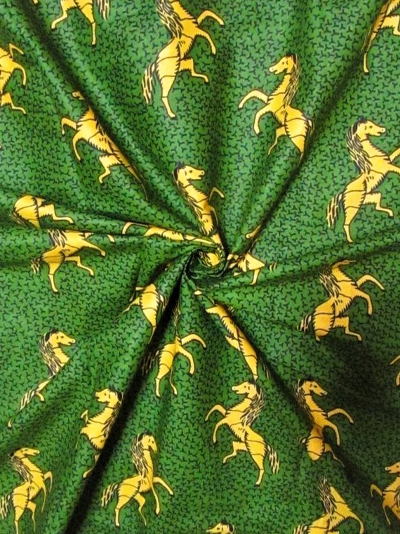 画像: アフリカンプリント生地 パーニュ