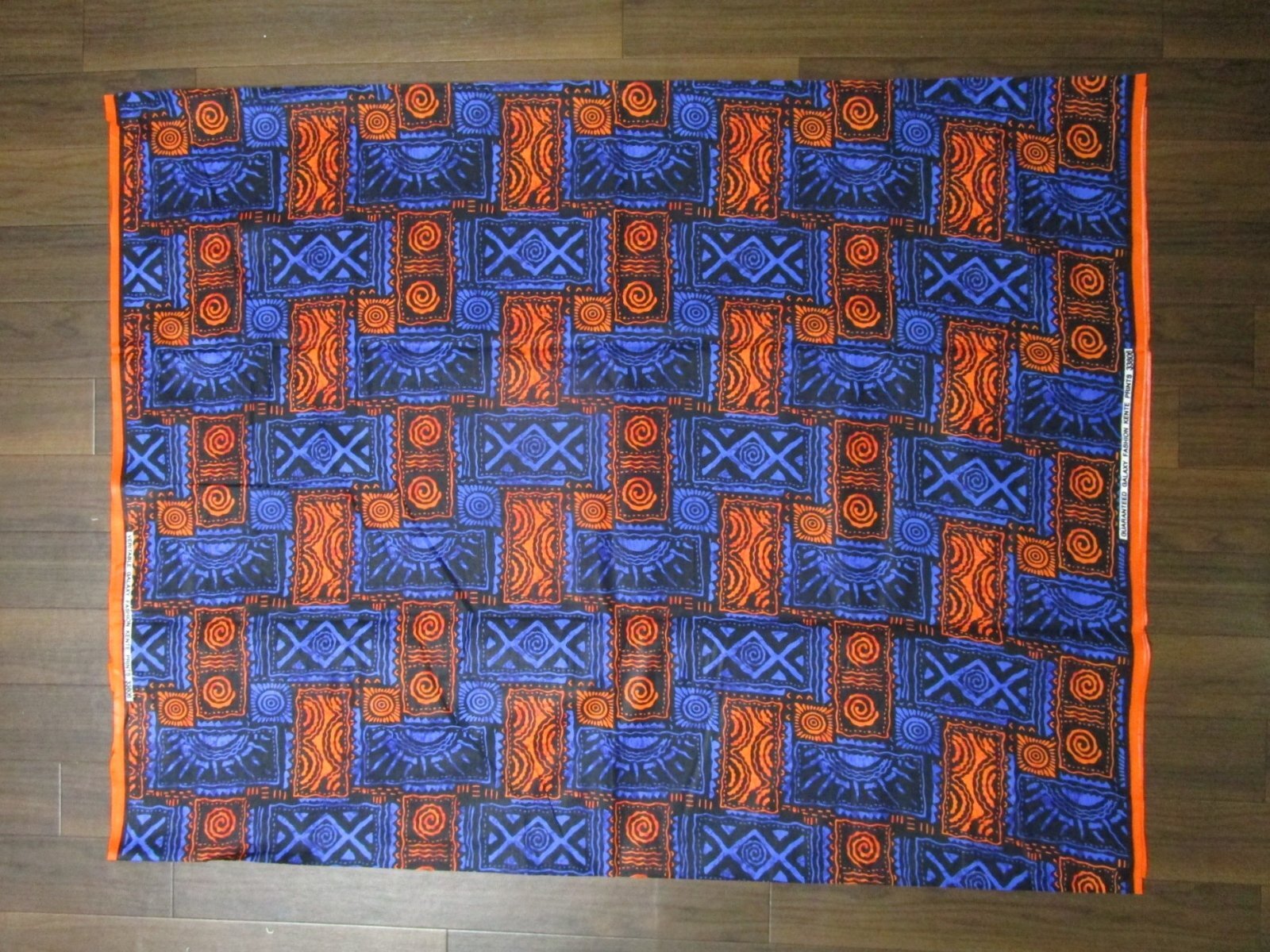 画像: アフリカンプリント生地 パーニュ