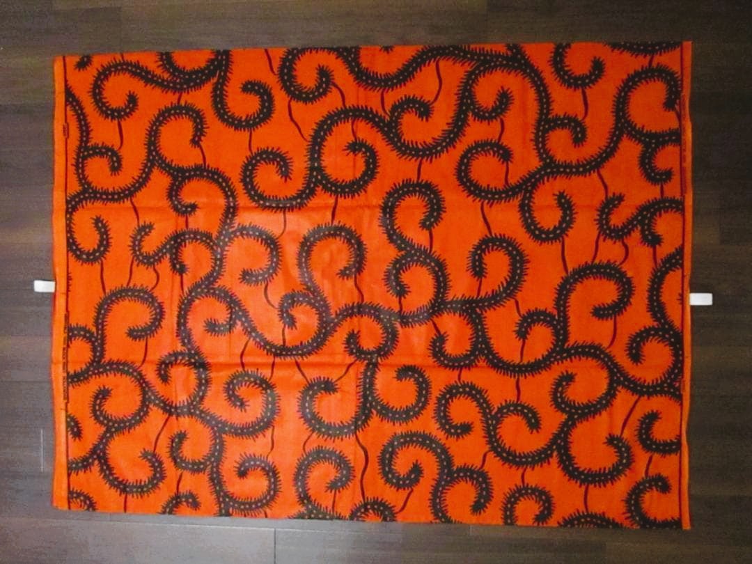 画像: アフリカンプリント生地 パーニュ