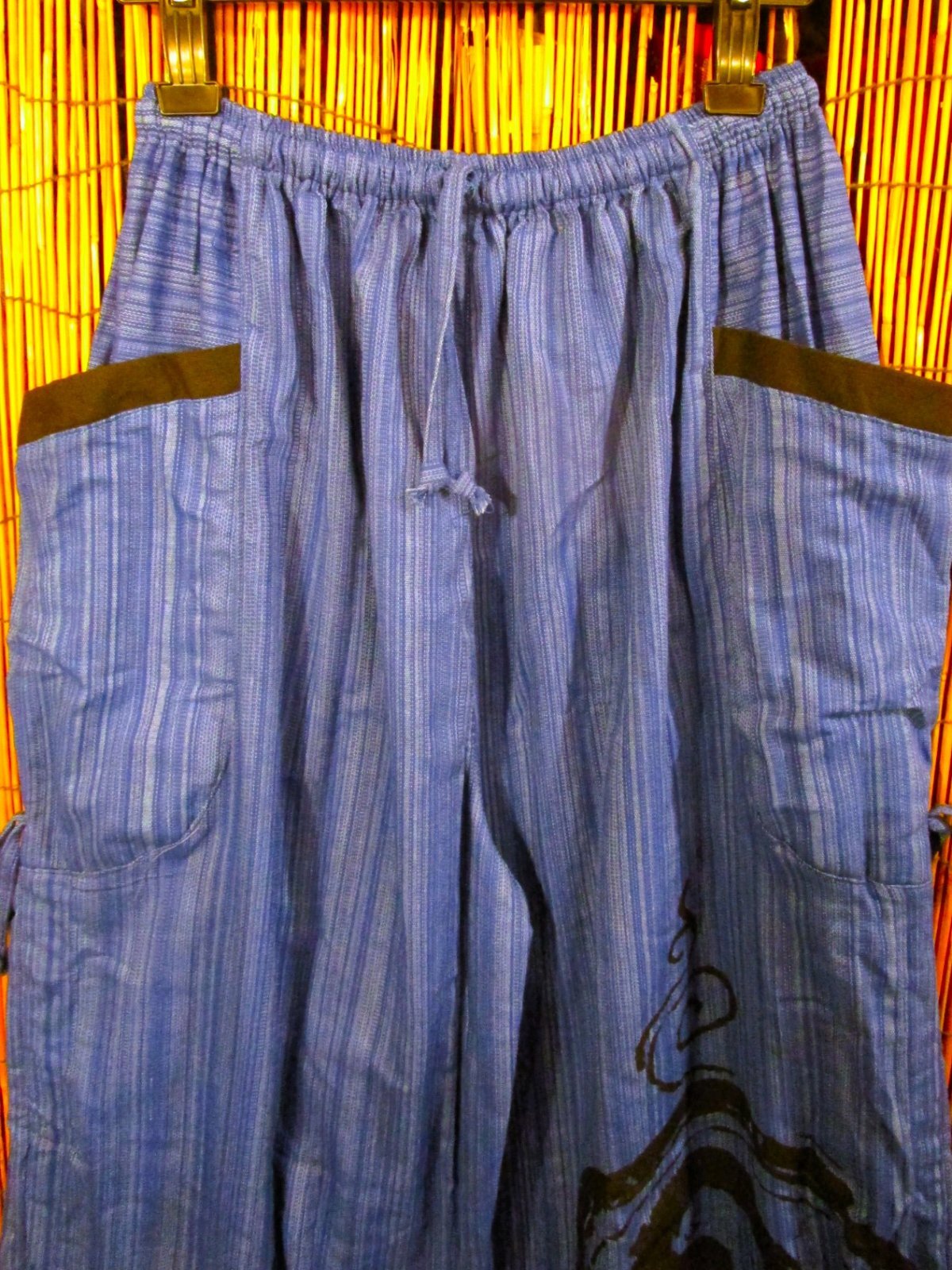 画像2: 渦巻きプリント＊コットン素材＊カーゴタイプ＊ふんわり＊アラジンパンツ