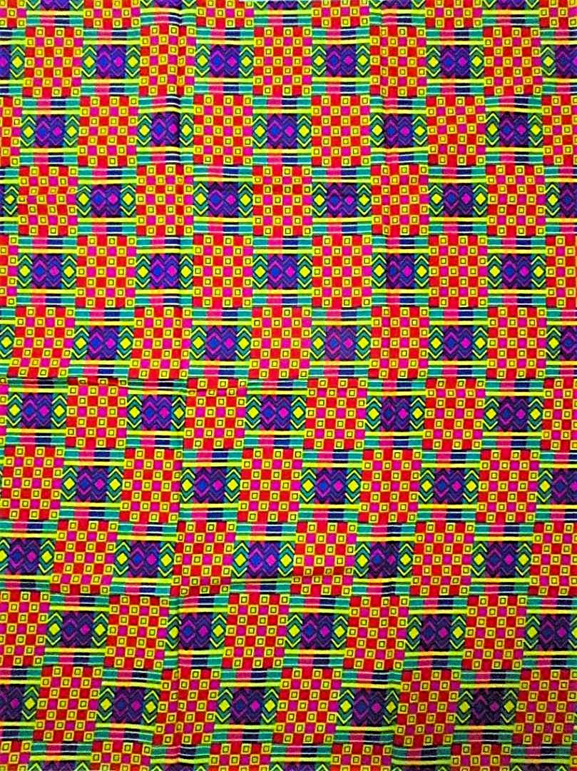 画像: アフリカンプリント生地 パーニュ