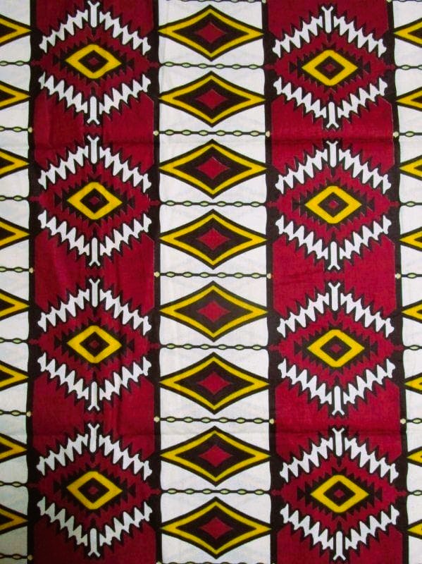 画像: アフリカンプリント生地 パーニュ