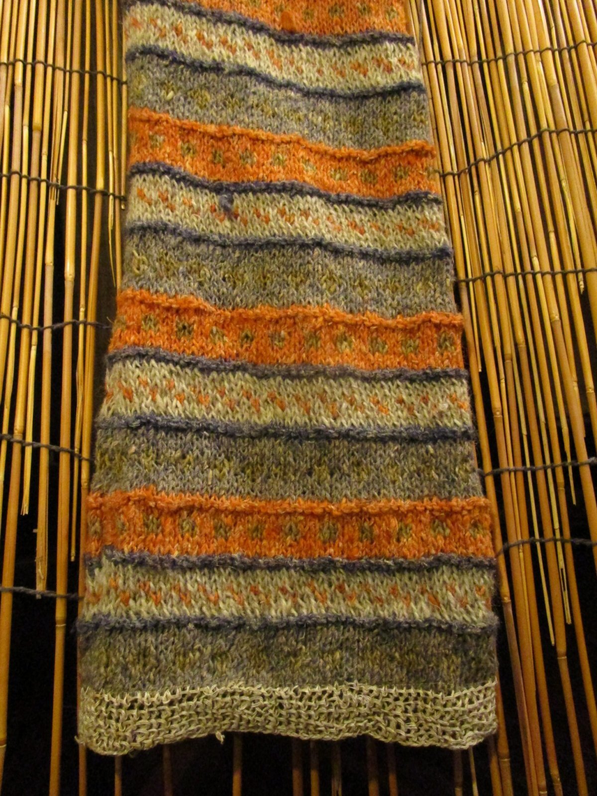 画像: 手編み＊ヘンプウール素材＊ロングパンツ