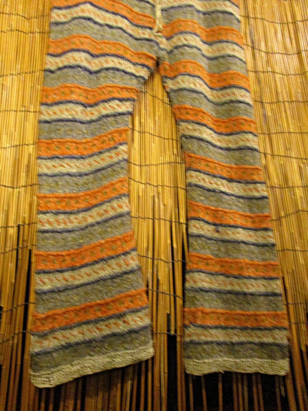 画像: 手編み＊ヘンプウール素材＊ロングパンツ