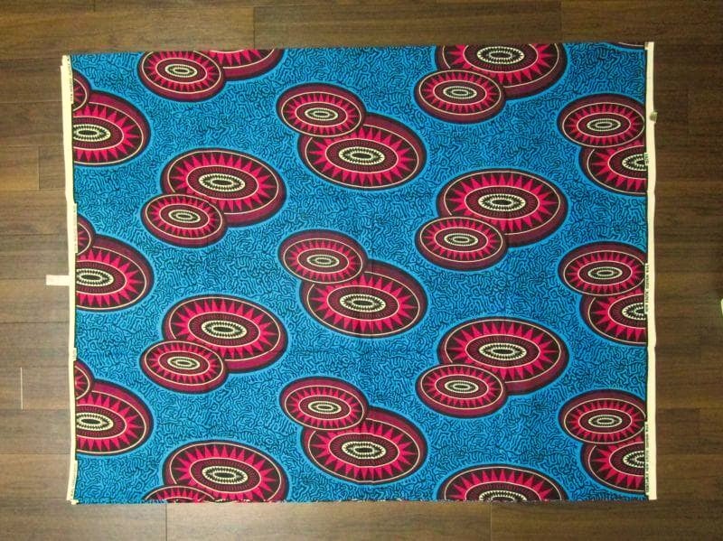画像: アフリカンプリント生地 パーニュ
