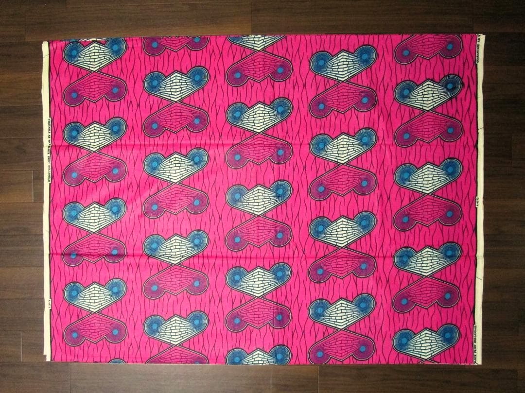 画像: アフリカンプリント生地 パーニュ