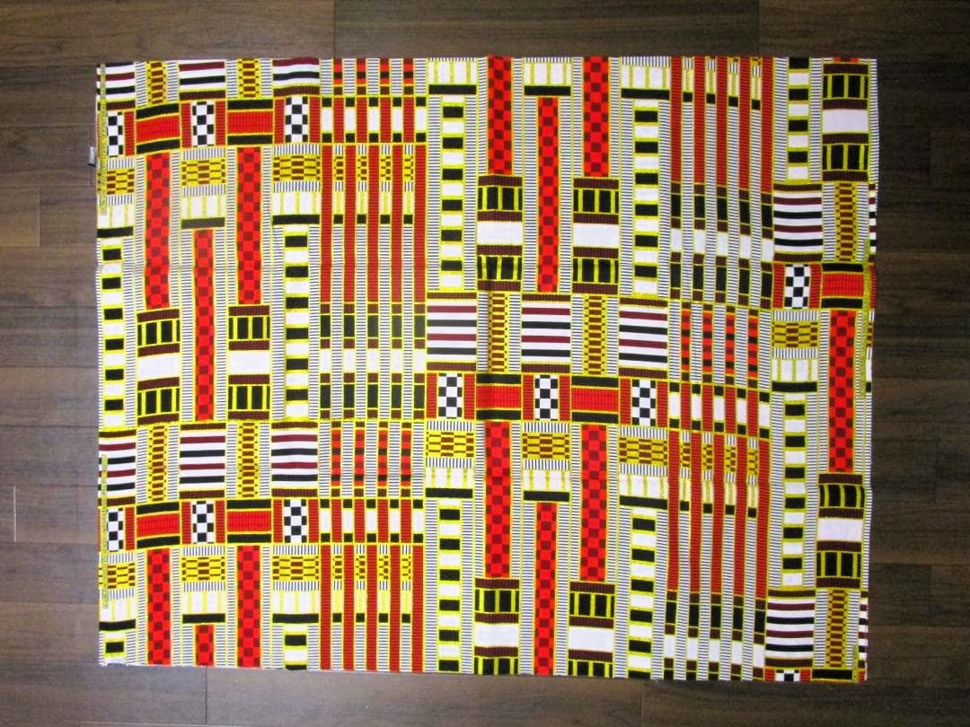 画像: アフリカンプリント生地 パーニュ