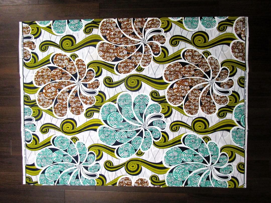 画像: アフリカンプリント生地 パーニュ