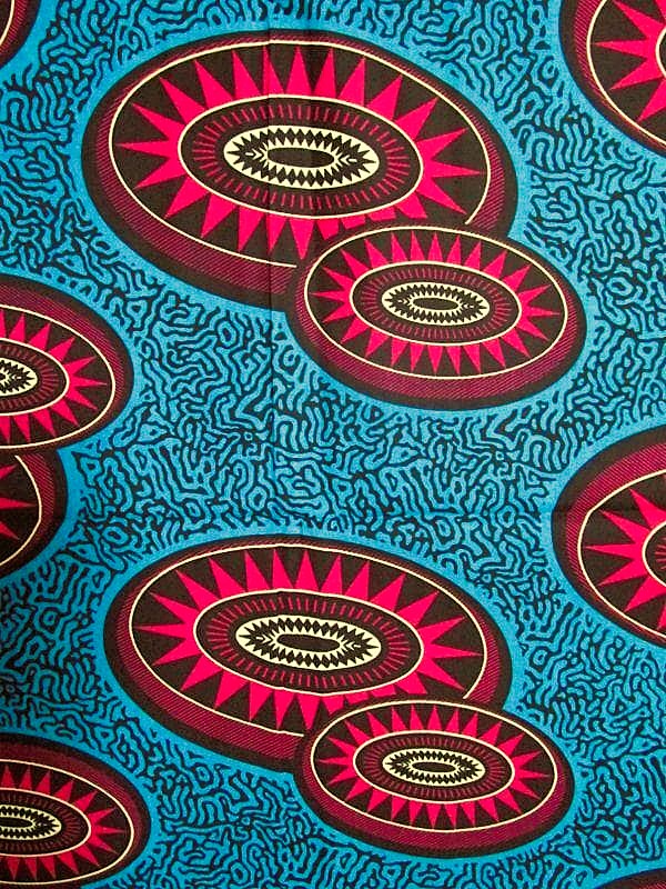 画像: アフリカンプリント生地 パーニュ