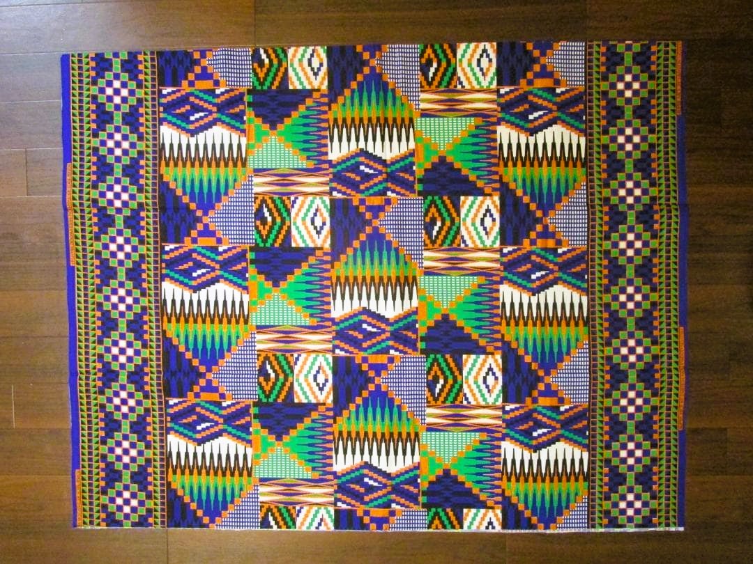 画像: アフリカンプリント生地 パーニュ