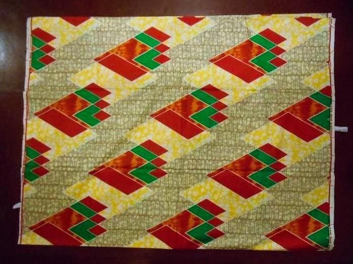 画像: アフリカンプリント生地 パーニュ