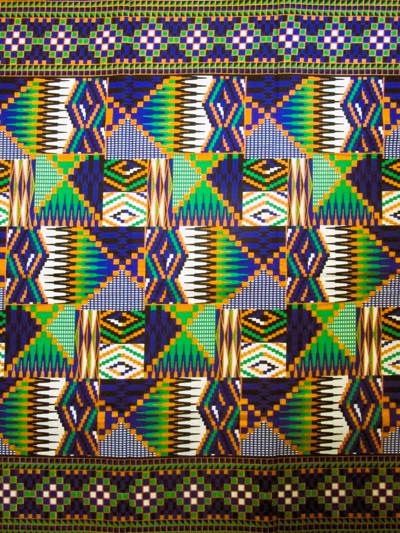 画像1: アフリカンプリント生地 パーニュ