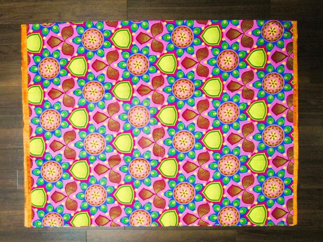 画像: アフリカンプリント生地 パーニュ