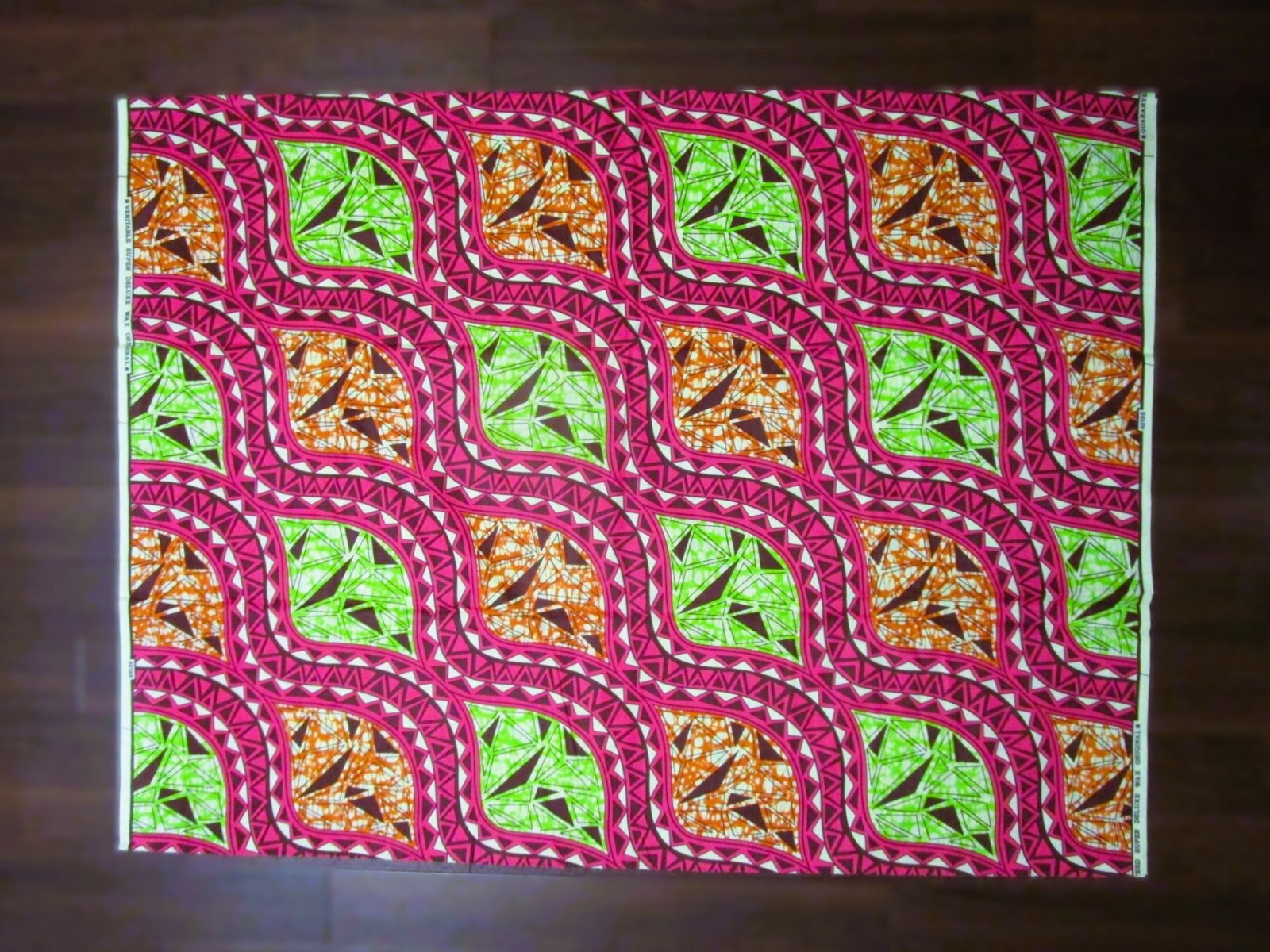 画像: アフリカンプリント生地 パーニュ