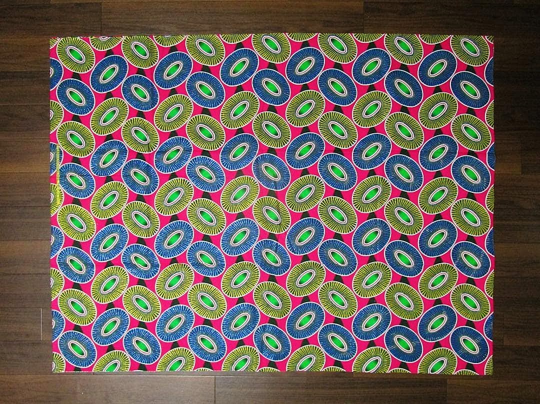 画像: アフリカンプリント生地 パーニュ