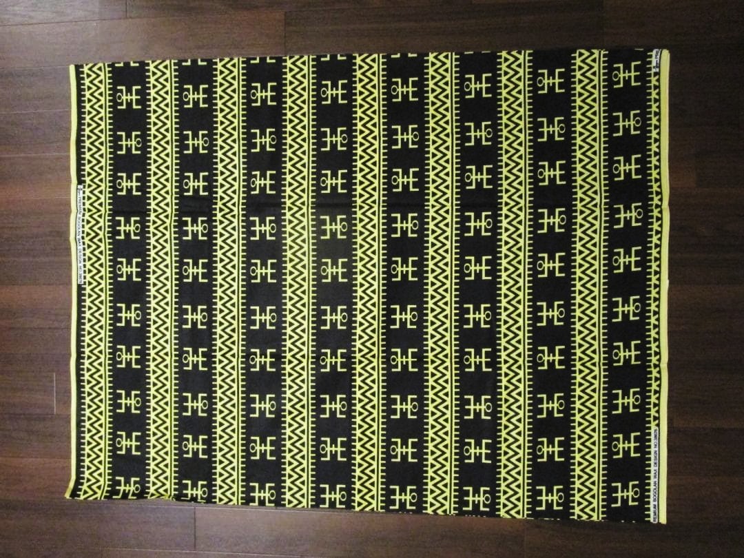 画像: アフリカンプリント生地 パーニュ