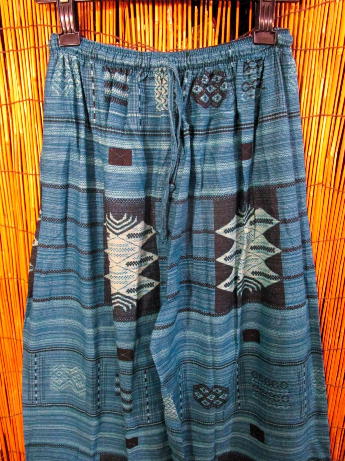 画像2: 織り柄風プリント＊コットン素材＊ふんわり＊アラジンパンツ