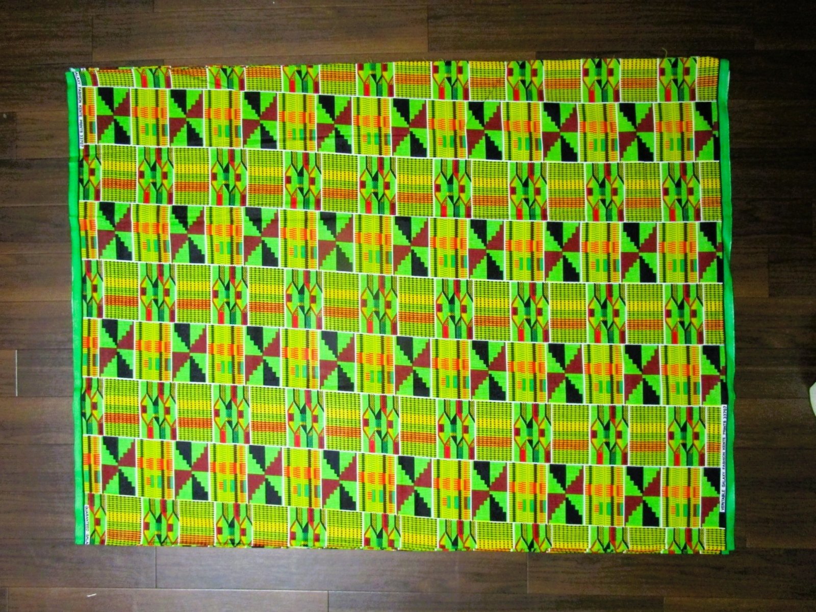 画像: アフリカンプリント生地 パーニュ