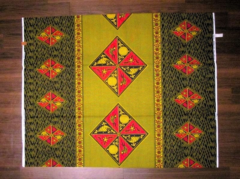 画像: アフリカンプリント生地 パーニュ