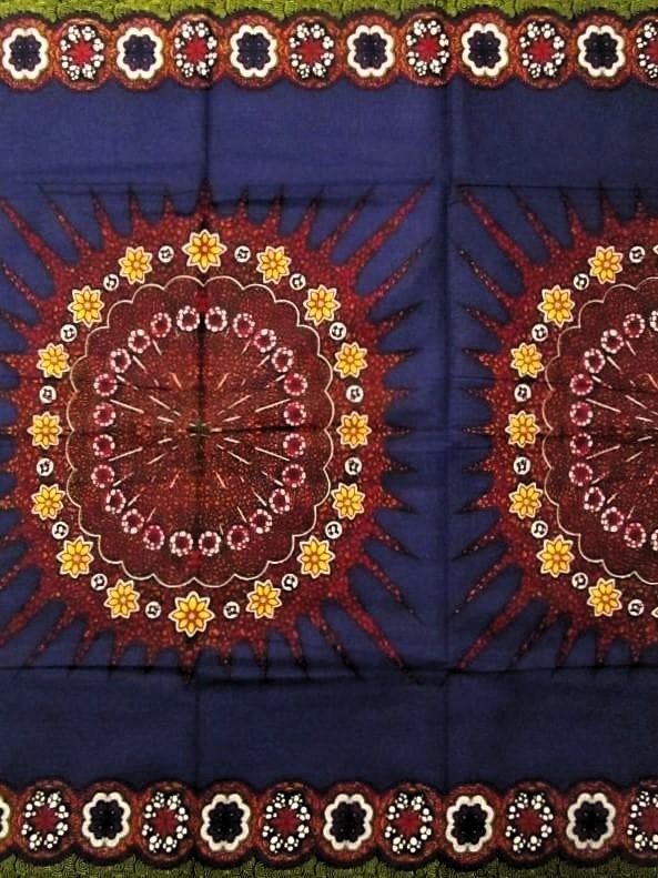 画像1: アフリカンプリント生地 パーニュ