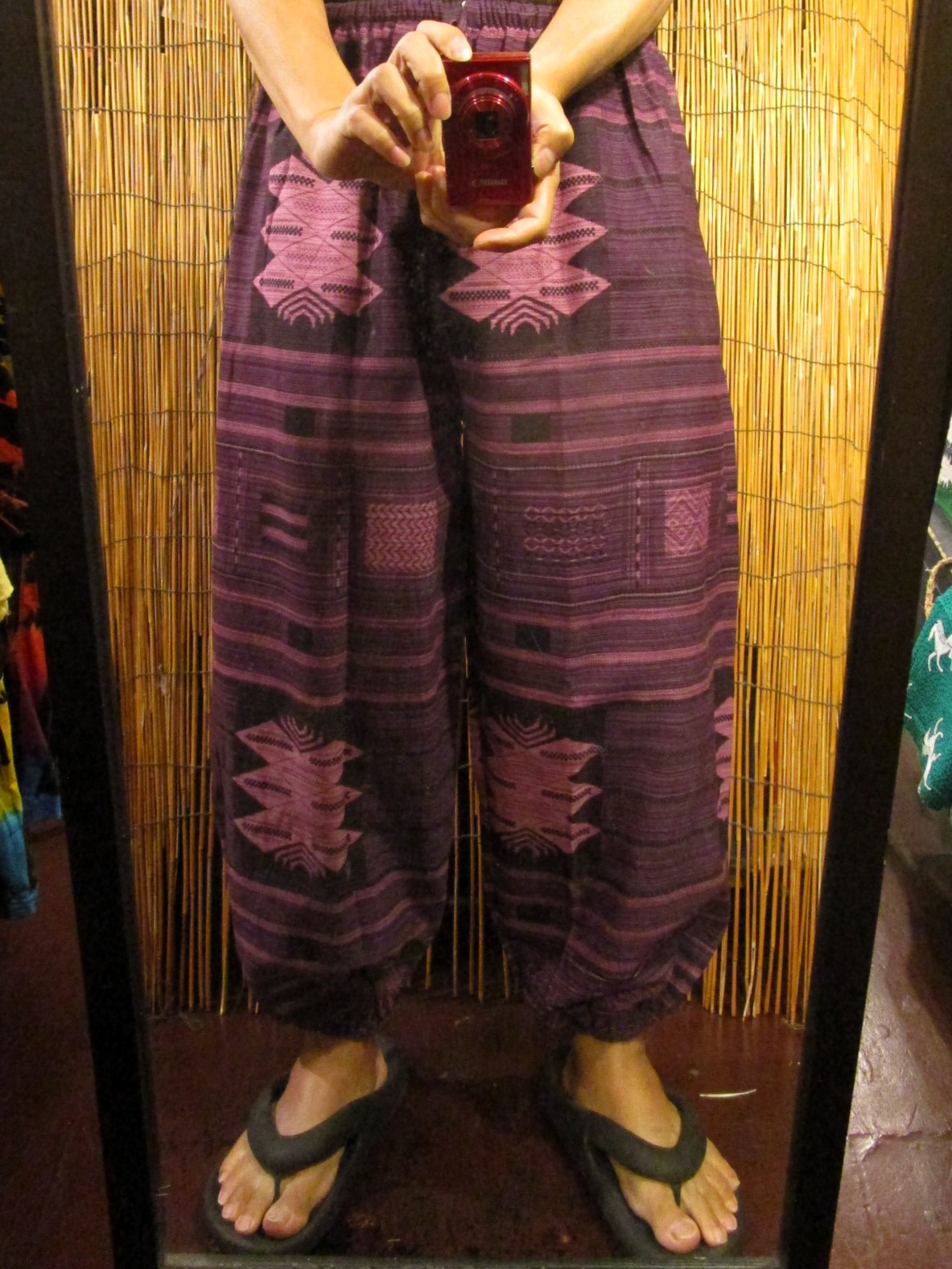 画像: 織り柄風プリント＊コットン素材＊ふんわり＊アラジンパンツ