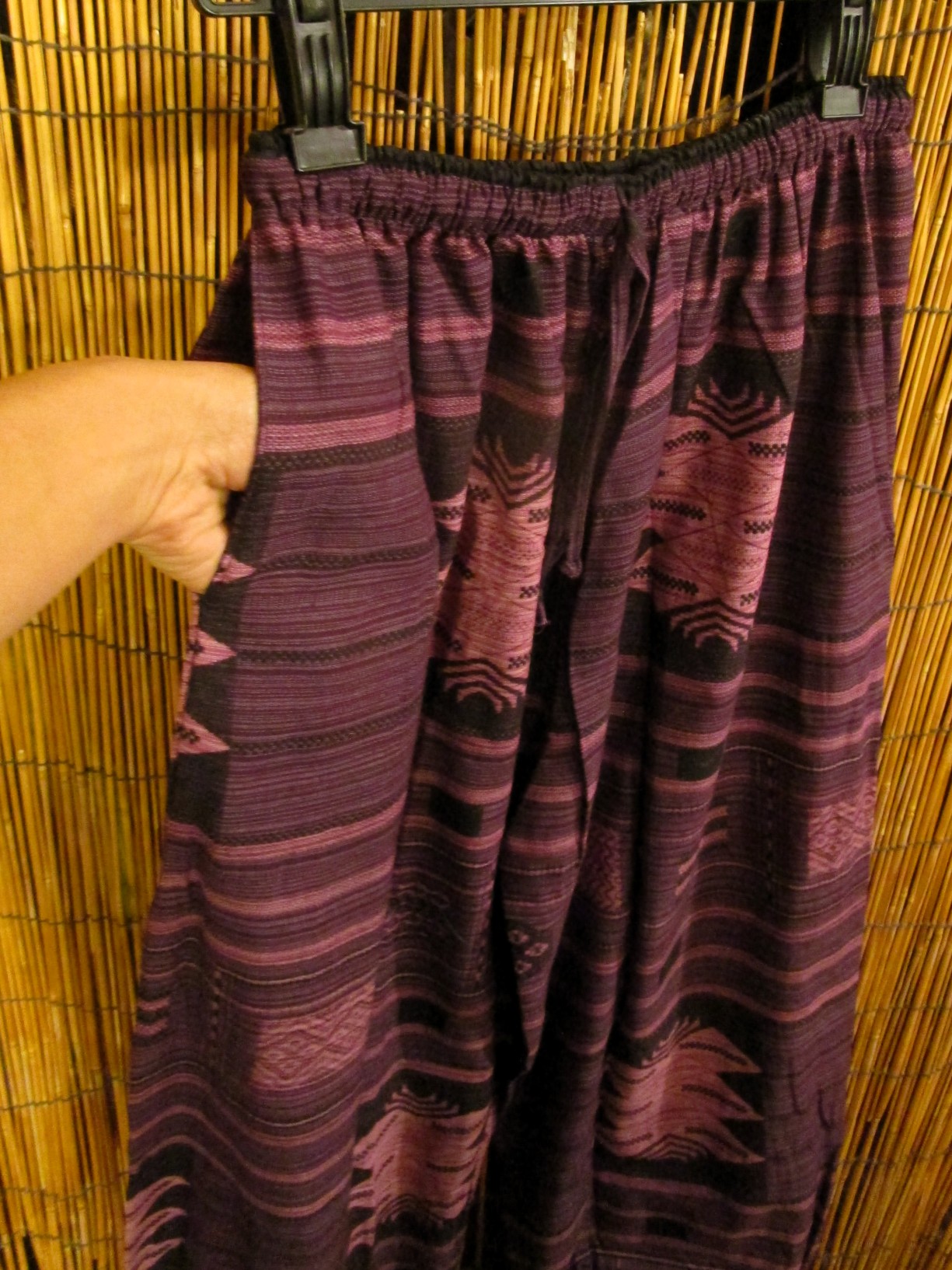 画像3: 織り柄風プリント＊コットン素材＊ふんわり＊アラジンパンツ