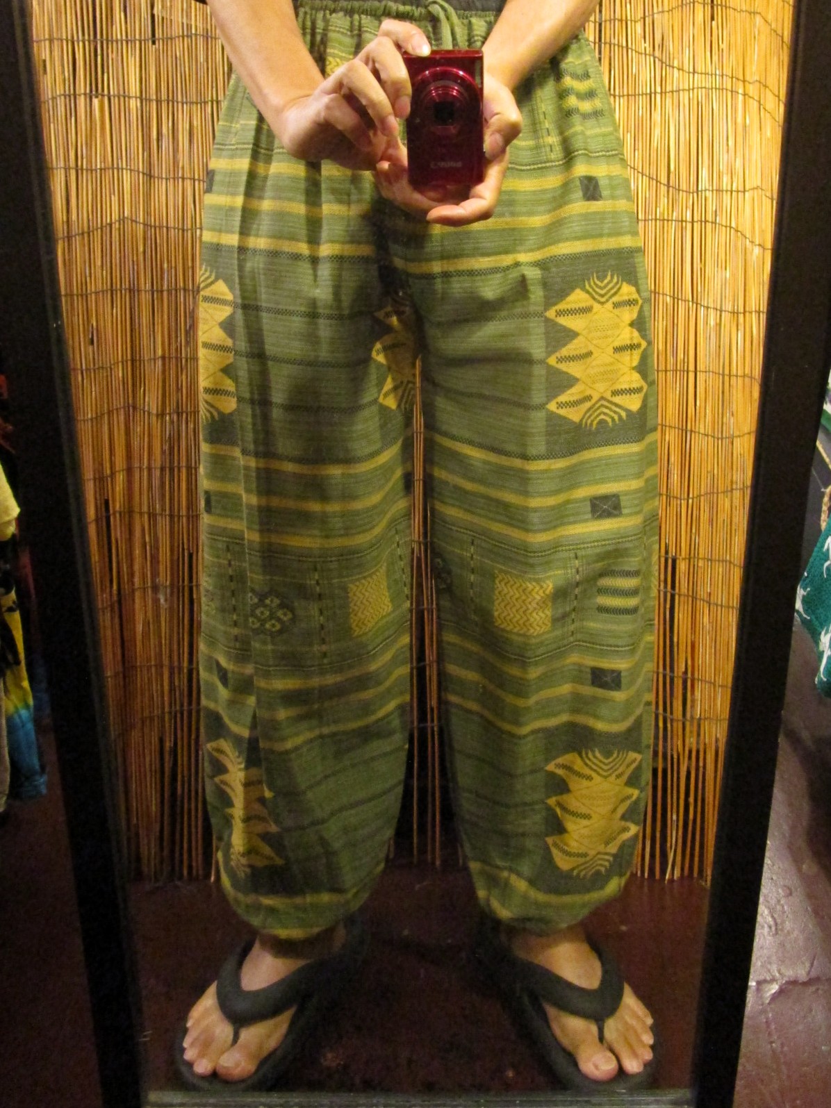 画像: 織り柄風プリント＊コットン素材＊ふんわり＊アラジンパンツ