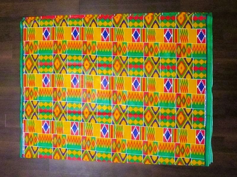 画像: アフリカンプリント生地 パーニュ