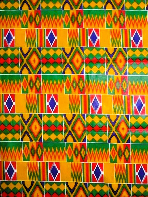 画像1: アフリカンプリント生地 パーニュ